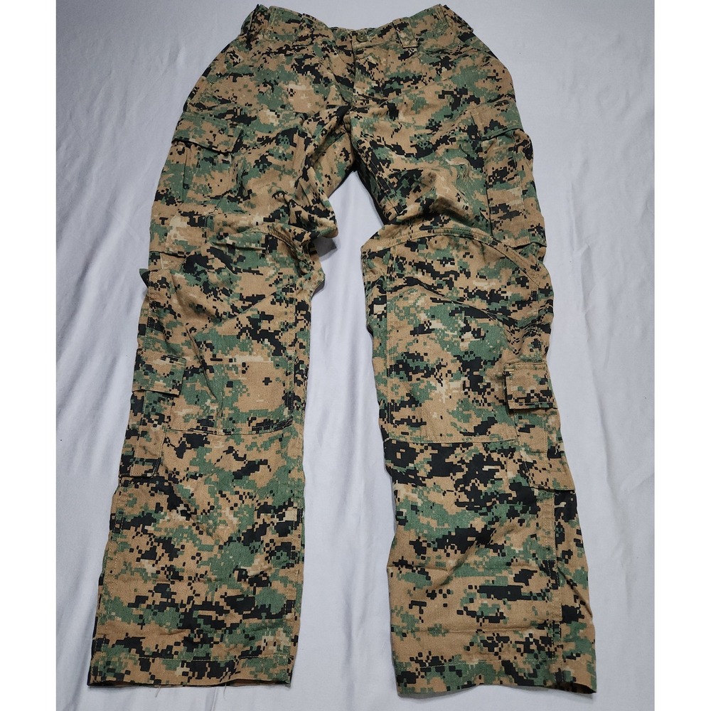 USMC MARPAT FROG Woodland Digital Camo Cargo Trousers Military Tactical Pants